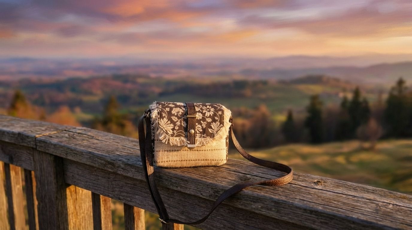 Noir Bloom Handcrafted Sling Bag 3