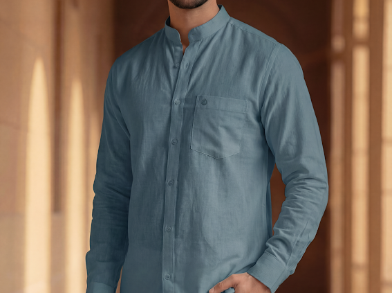 Men's Shirt- Blue  2