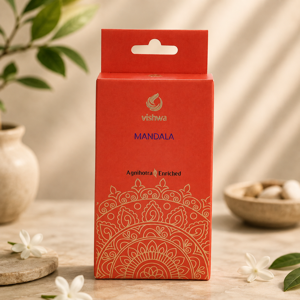 Mandala Incense Cones - Red  3