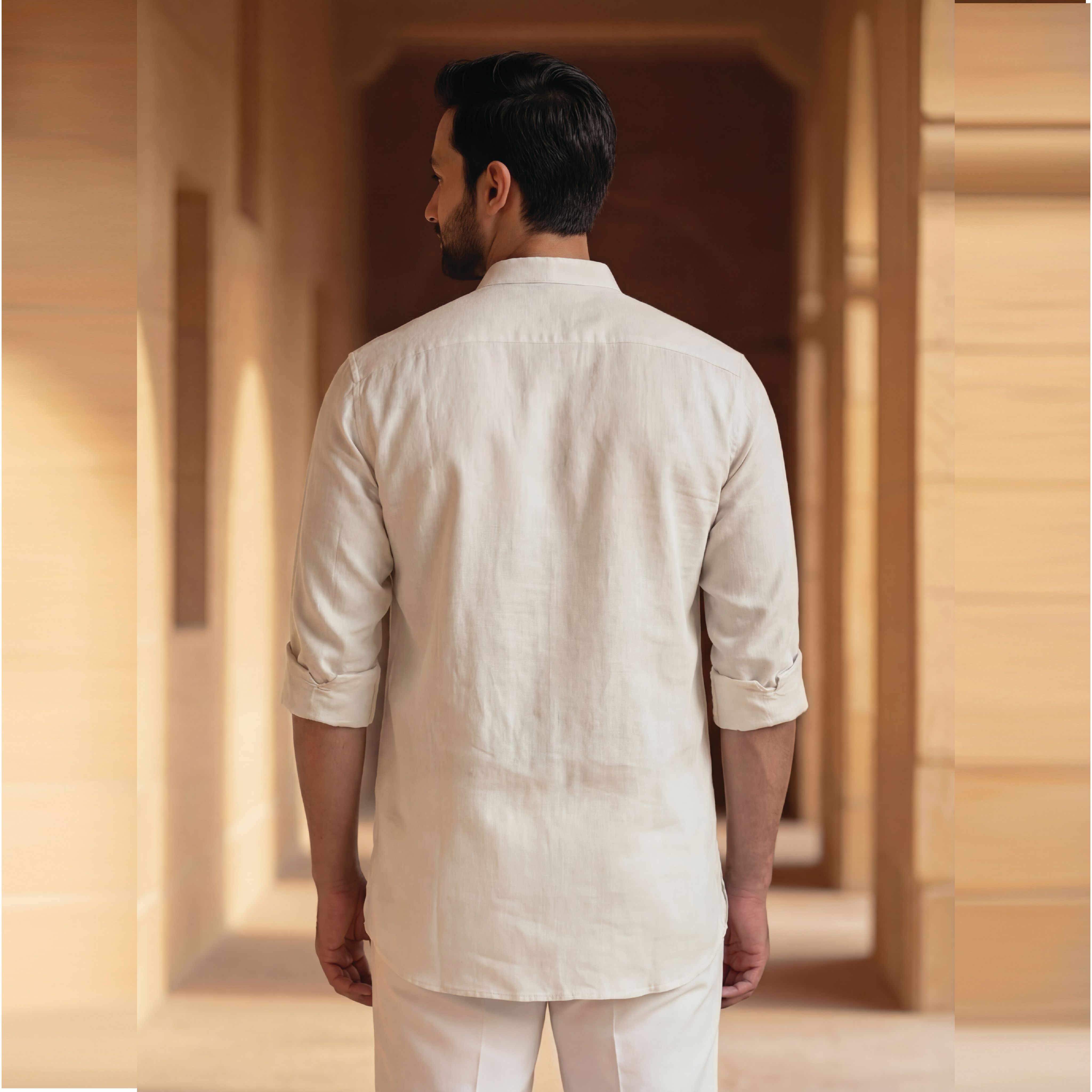 Pure White - Men's Shirt 4