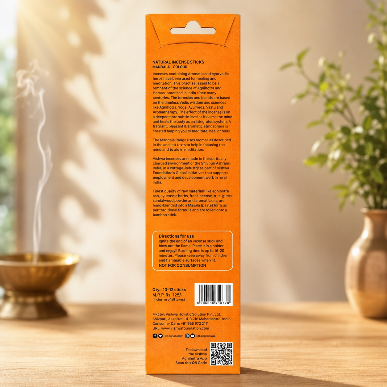 Mandala Incense Sticks- Orange  2