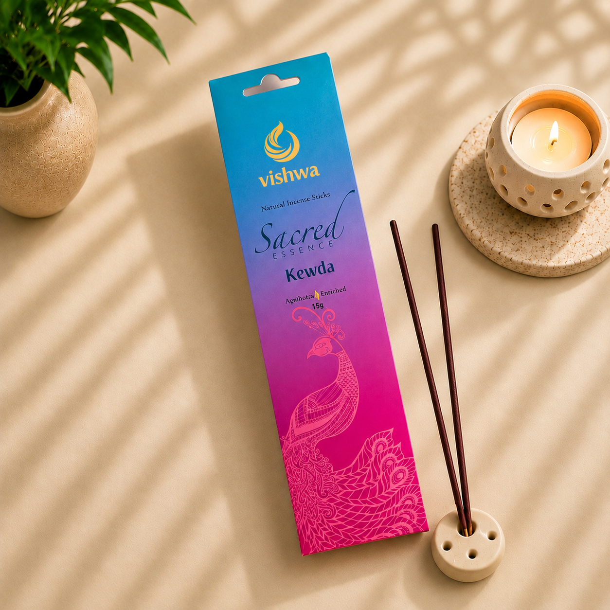 Sacred Essence Incense Sticks - Kewda 2