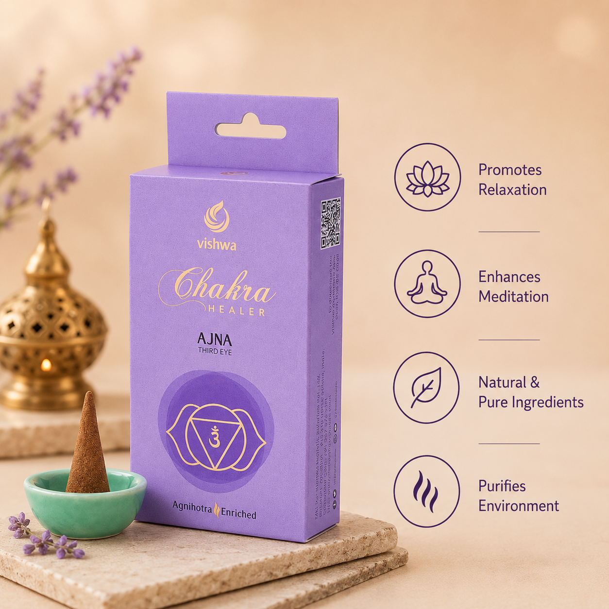Chakra Healer Incense Cones - Ajna 4