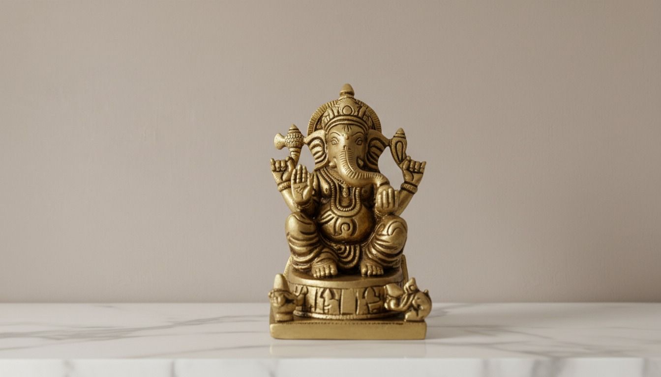 The Auspicious Brass Ganesha Idol 3