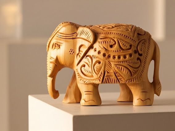 Handcrafted Wooden Elephant  4