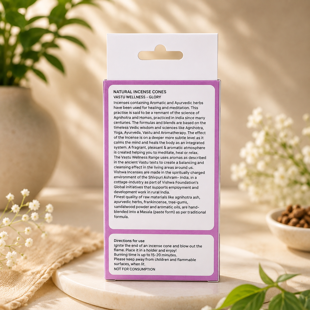 Vastu Wellness Incense Cones - Glory  2