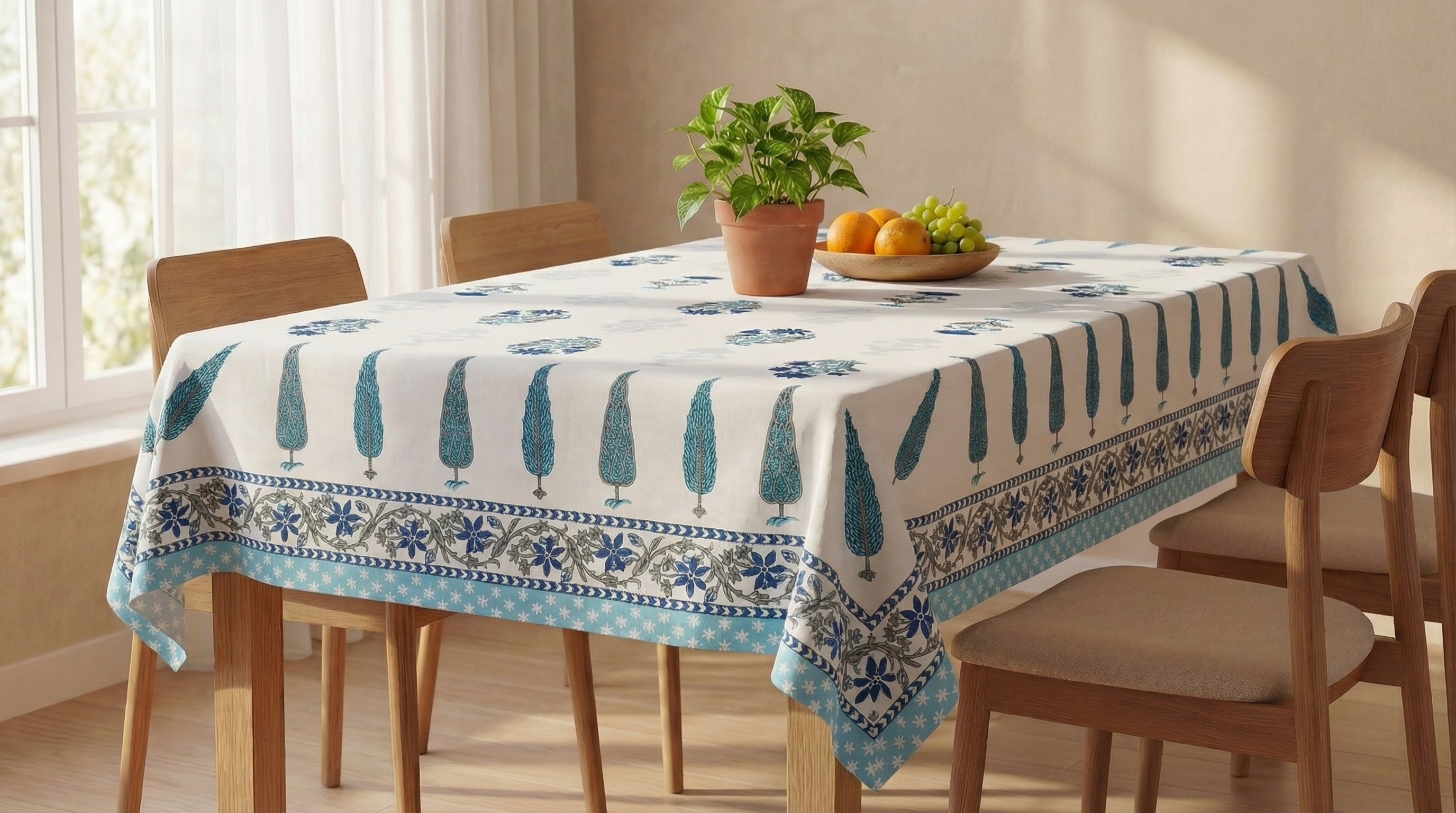 The "Veridian Leaf" Tablecloth 5