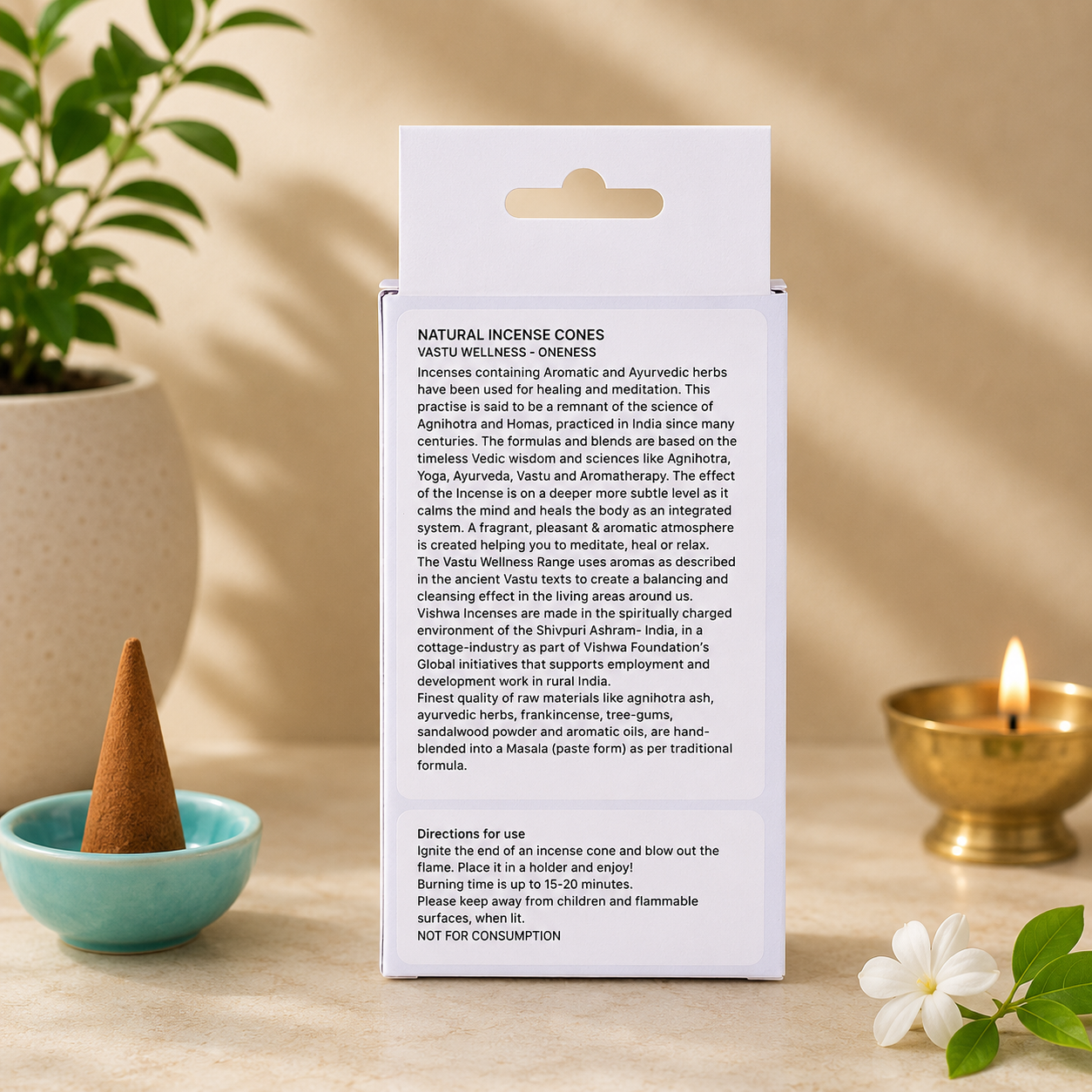 Vastu Wellness Incense Cones - Oneness  2