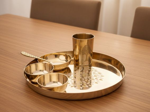 Copper thali set