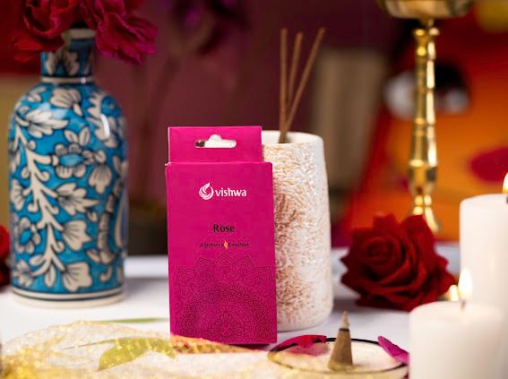 Mandala Incense Cone - Rose 3