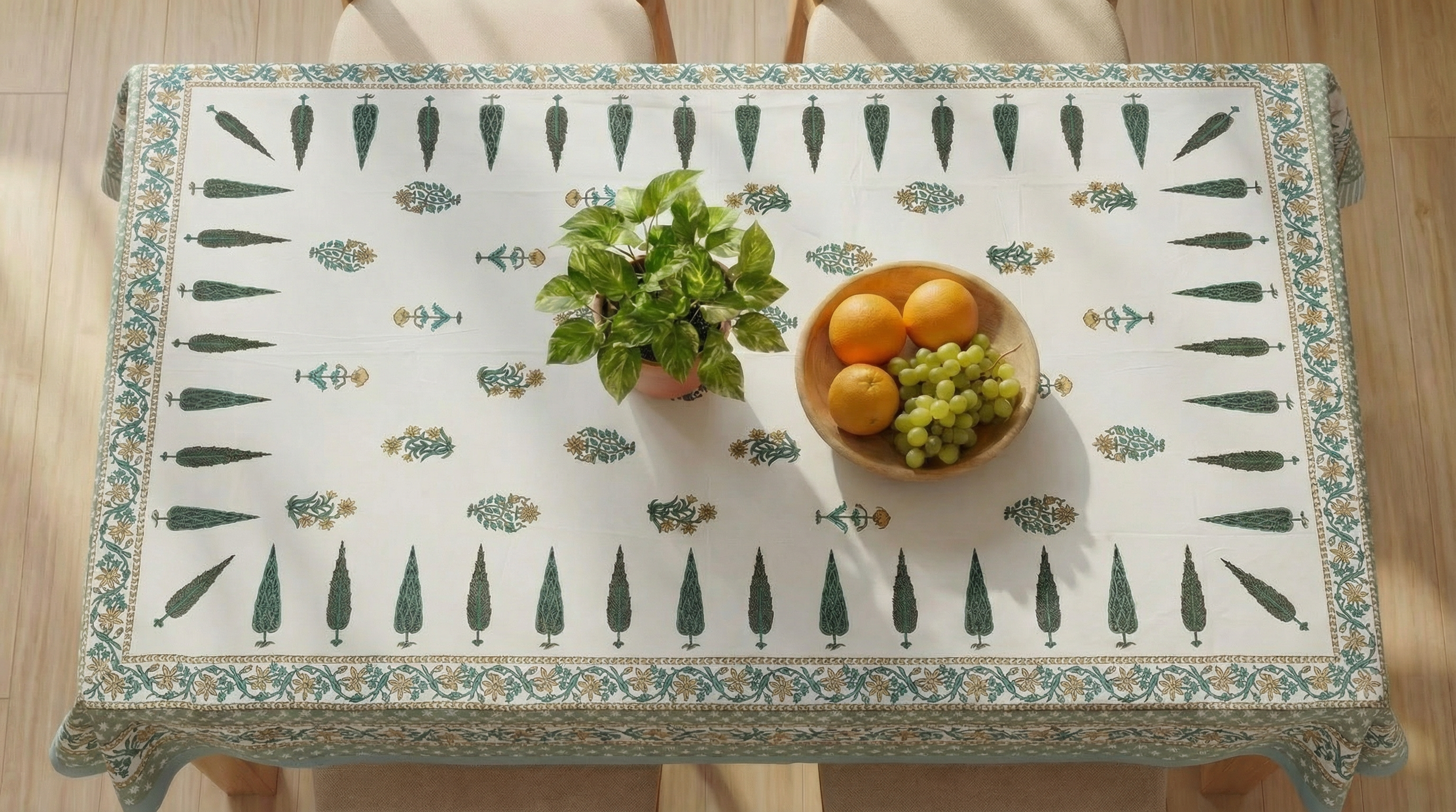 The Jaipur Print Garden Tablecloth 4