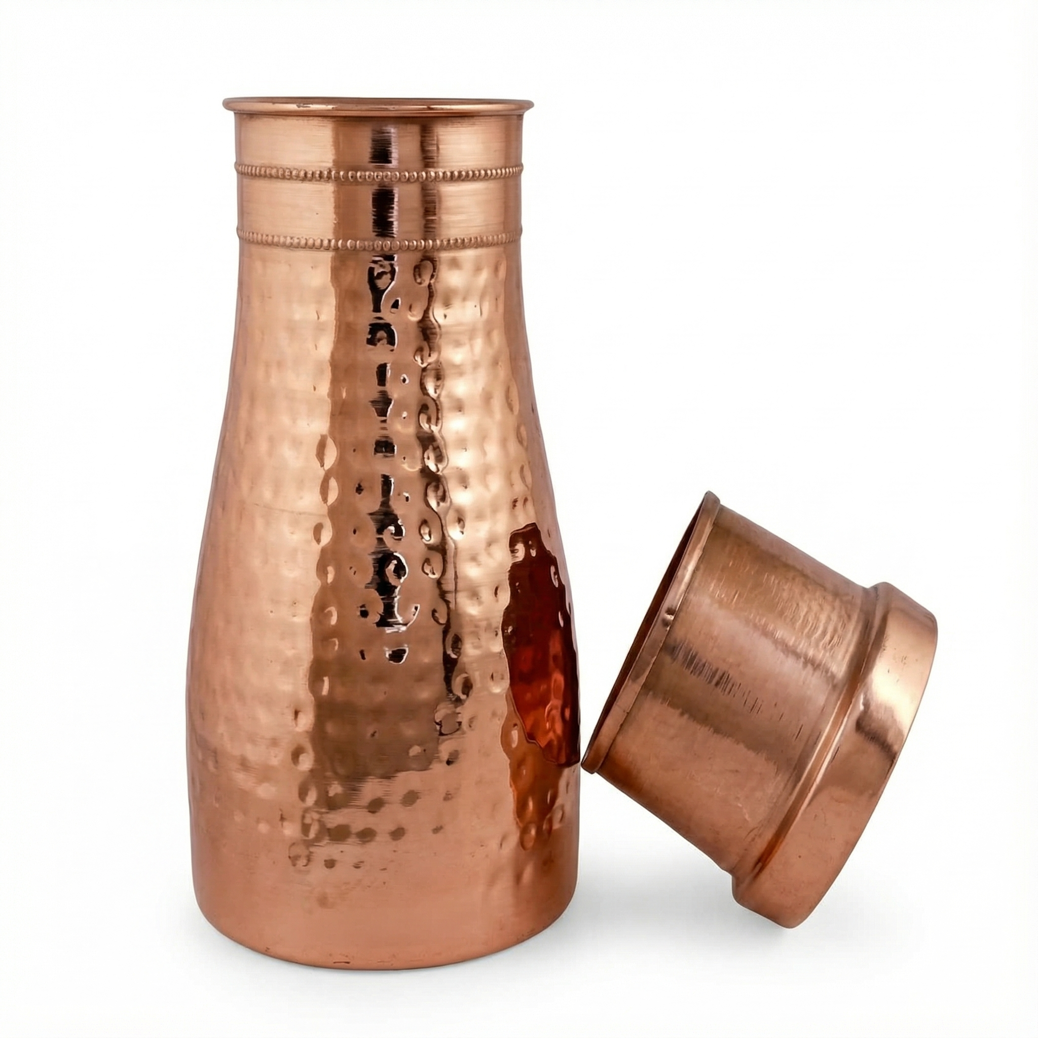 Copper Water Jug with Lid 2