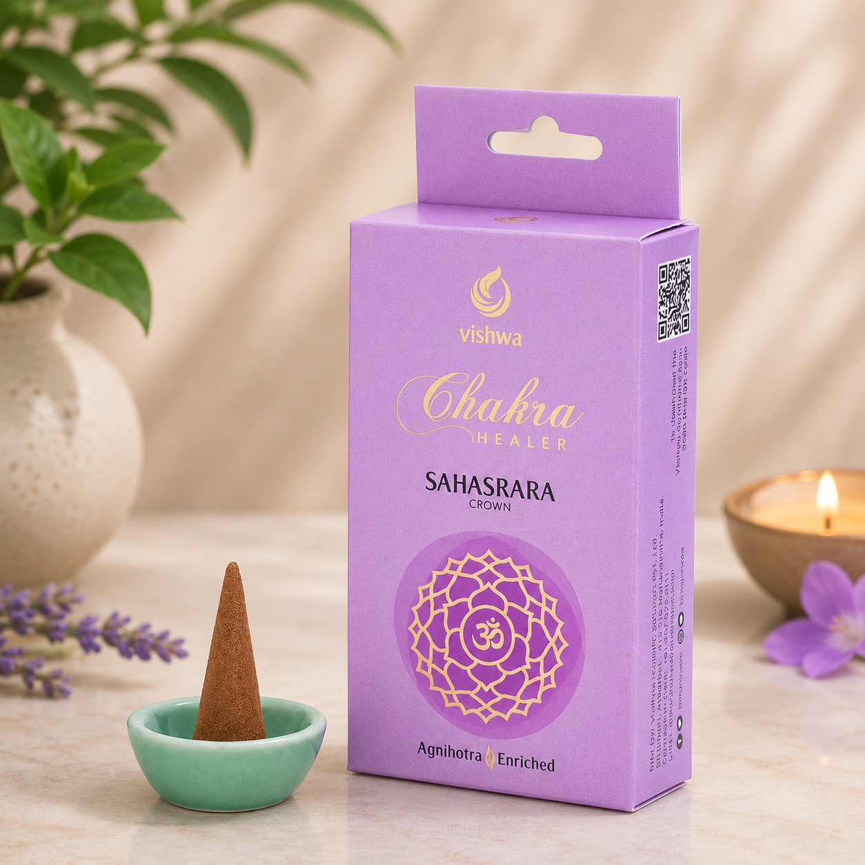 Chakra Healer Incense Cone - Sahasrara