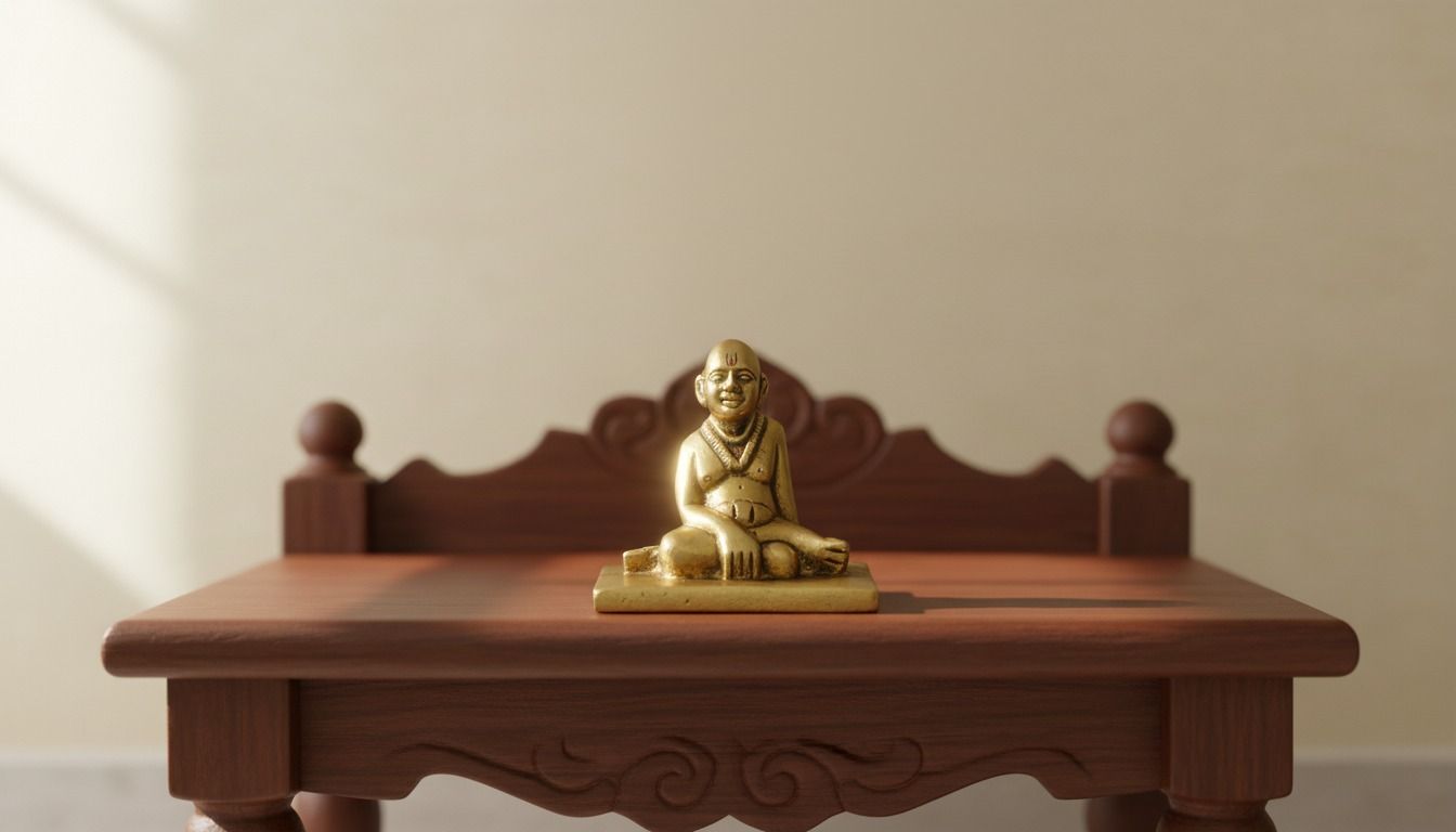 Brass Shree Swami Samarth Idol ( Seated pose )