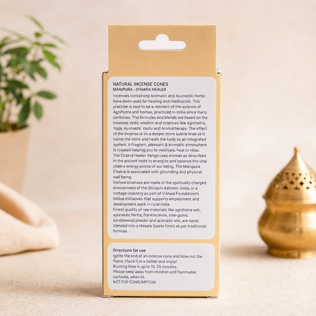 Chakra Healer Incense Cones - Manipura 2