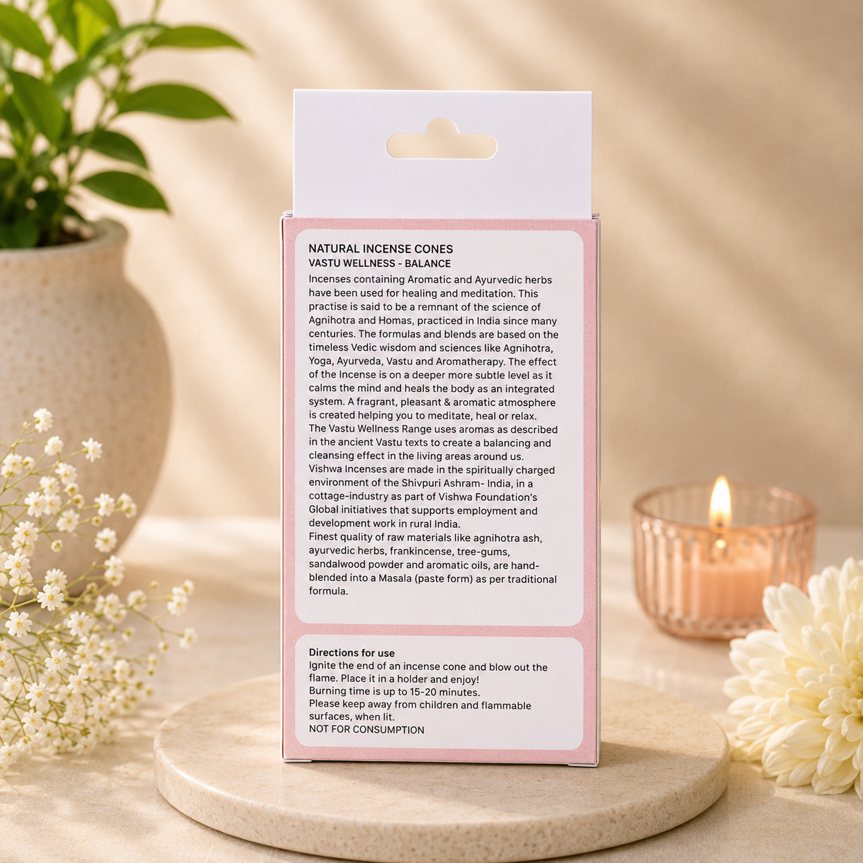 Vastu Wellness Incense Cone - Balance  2
