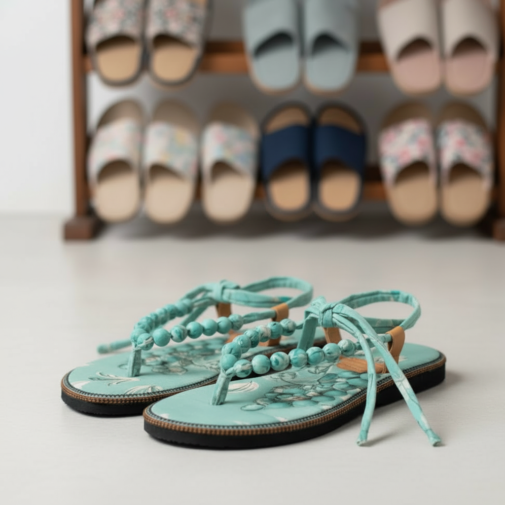 Mint Blossom Handmade Chappals 4