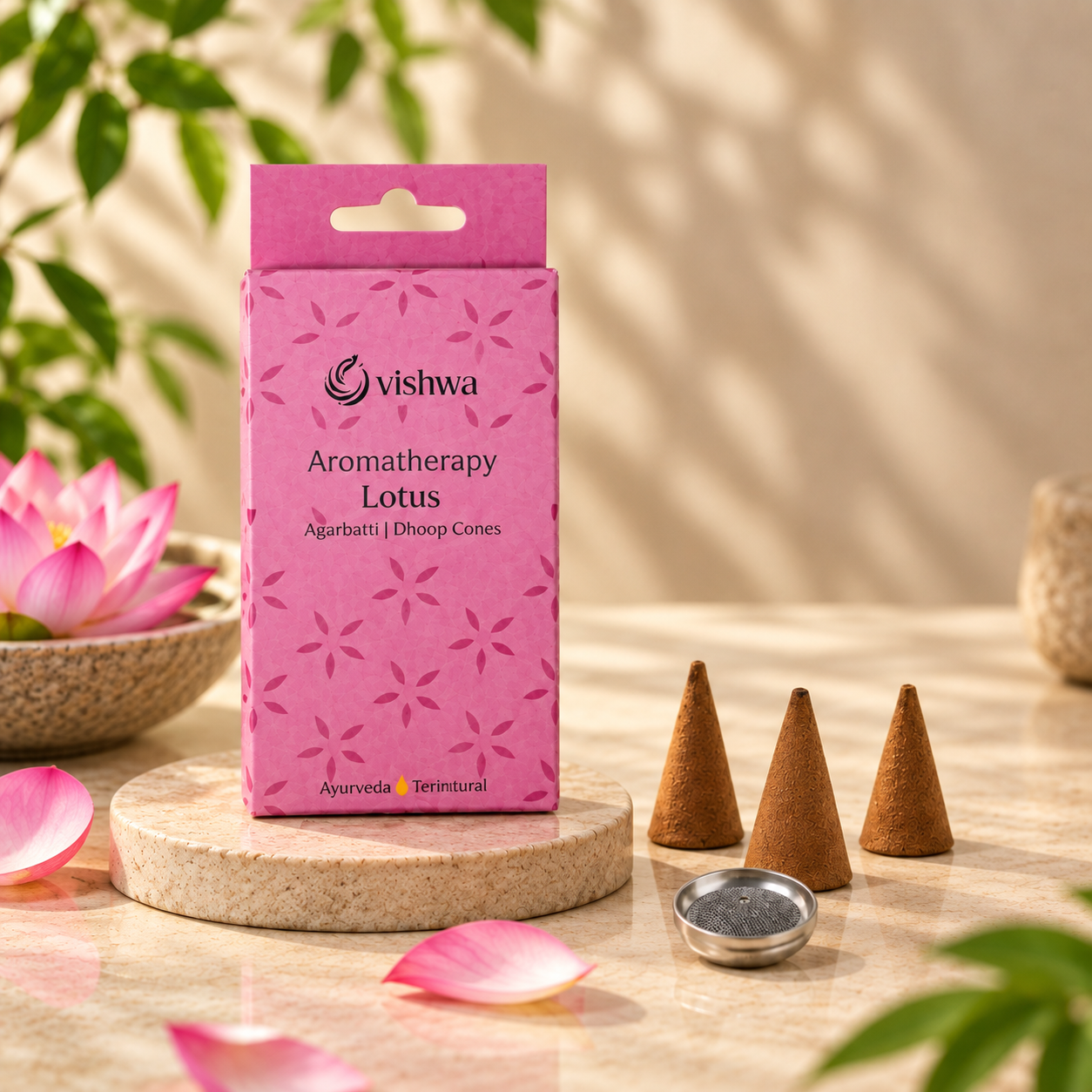 Aromatherapy Incense Cones - Lotus