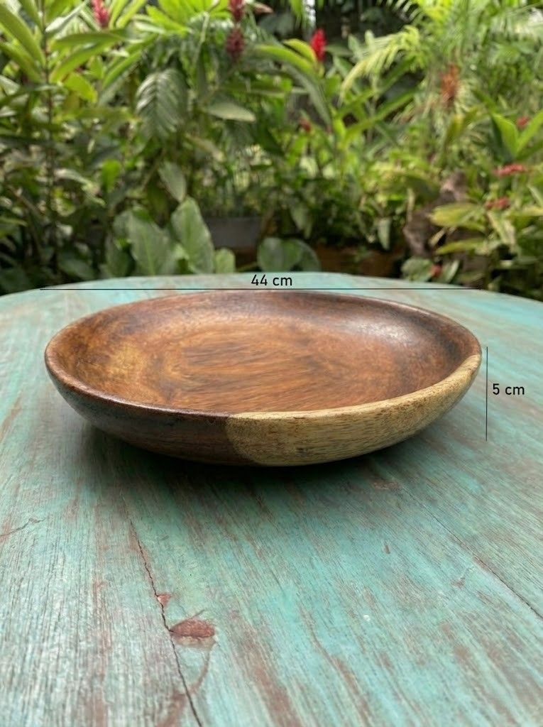 Handcrafted Wooden Serving Bowl 2