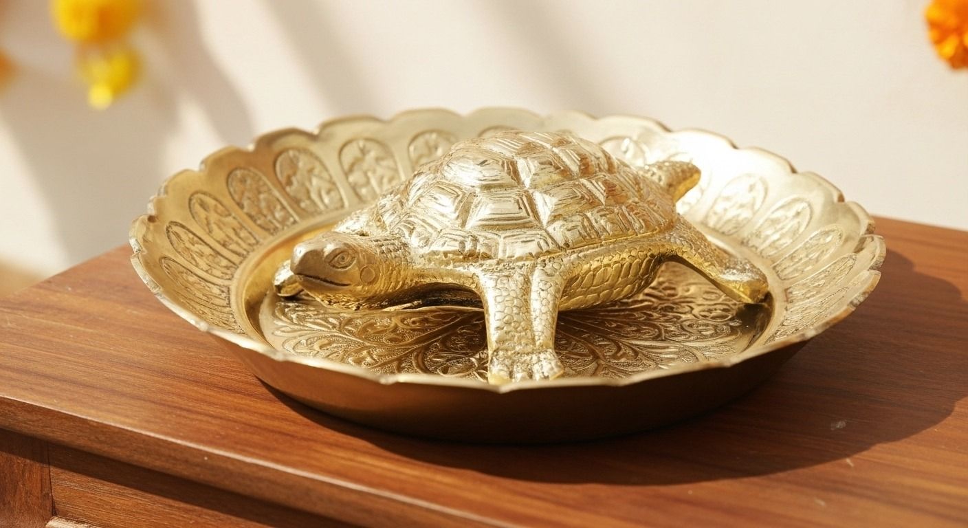 Brass Tortoise Plate (Kurma Vastu Yantra) 3