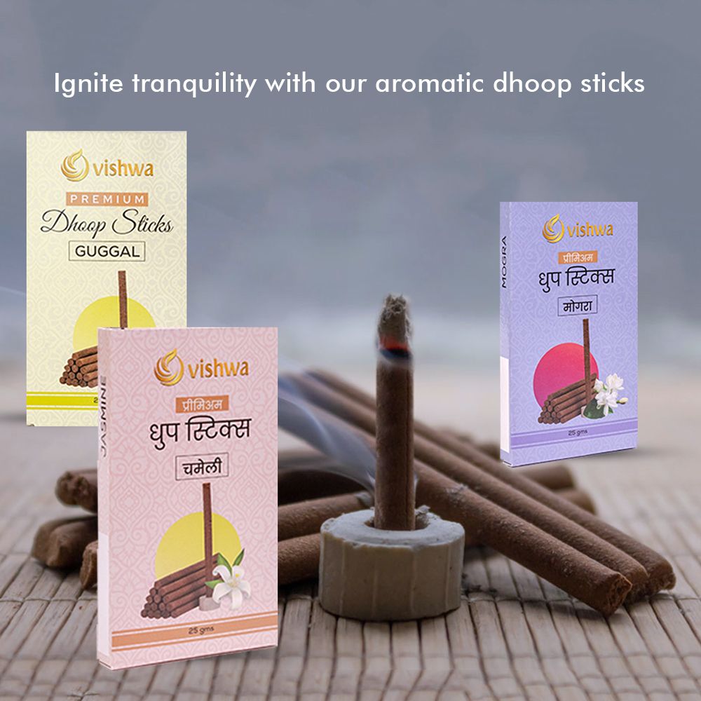 Dhoop Sticks Bundle - Floral - ( Guggal + Mogra + Jasmine )