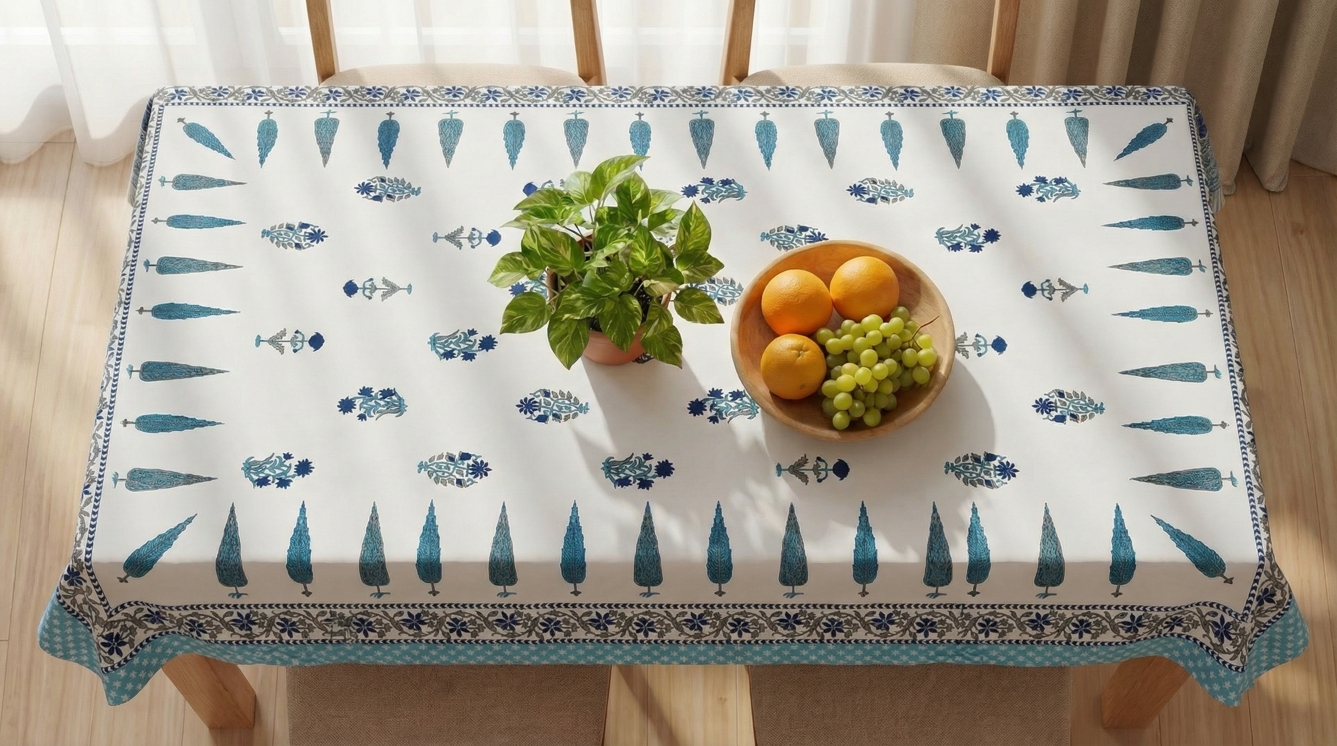 The "Veridian Leaf" Tablecloth 3