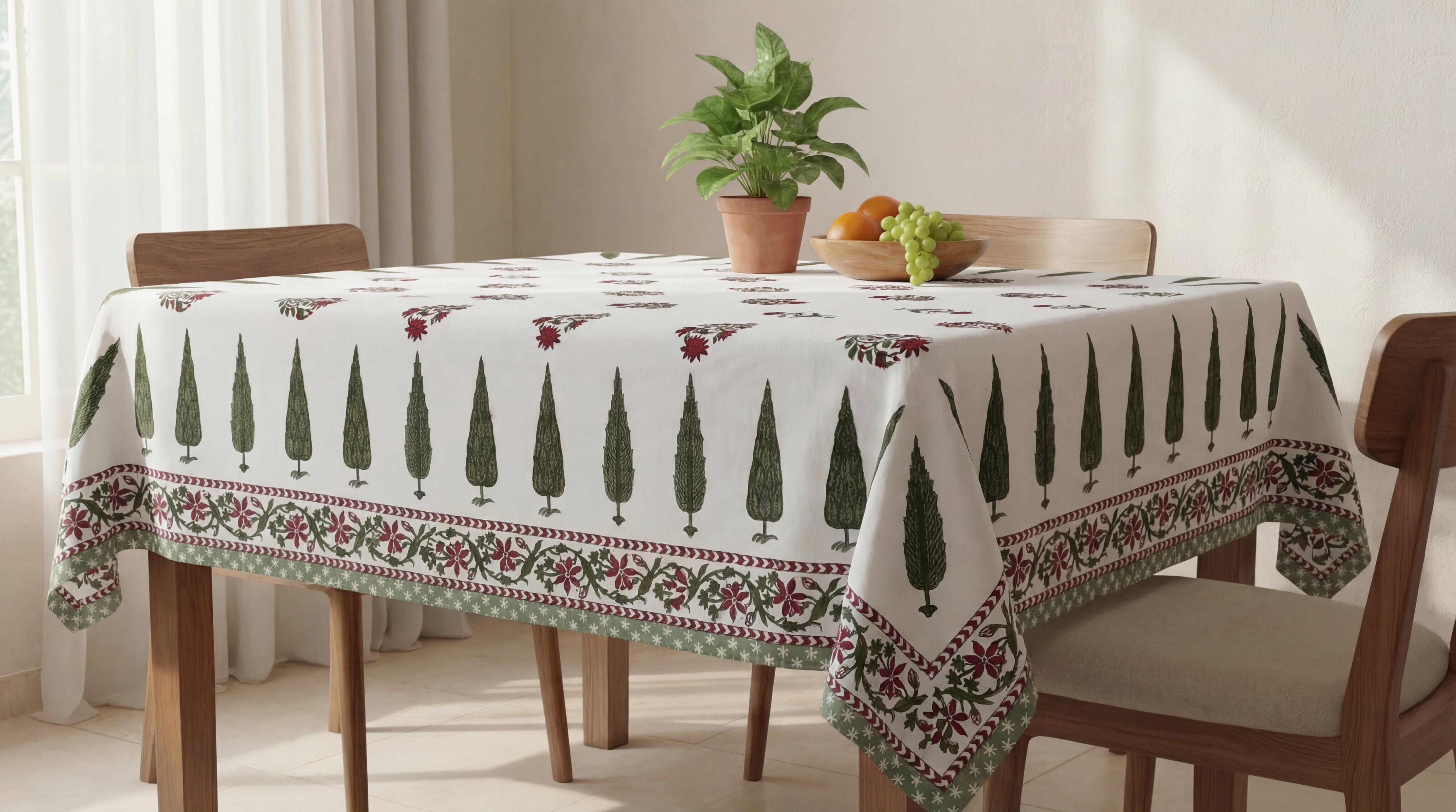 The Cypress & Rose Tablecloth