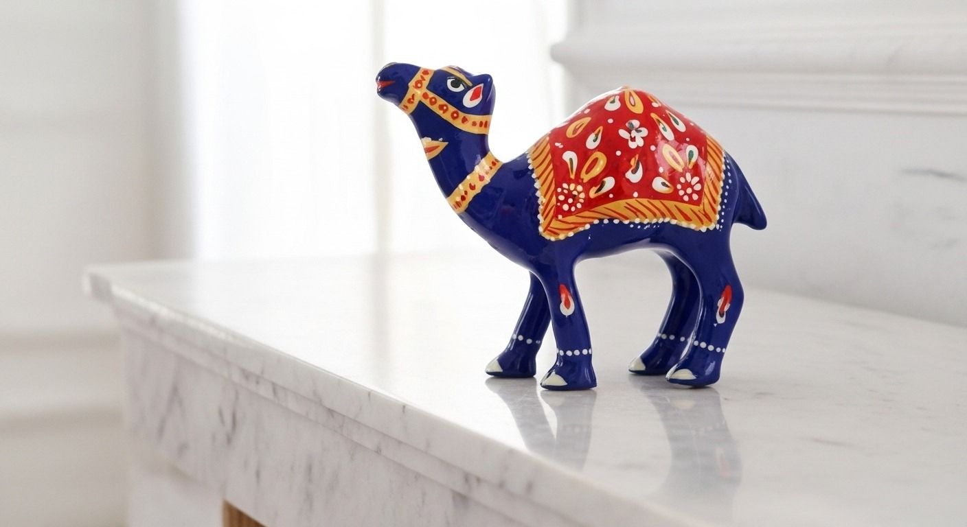 Meenakari Camel Decor Showpiece