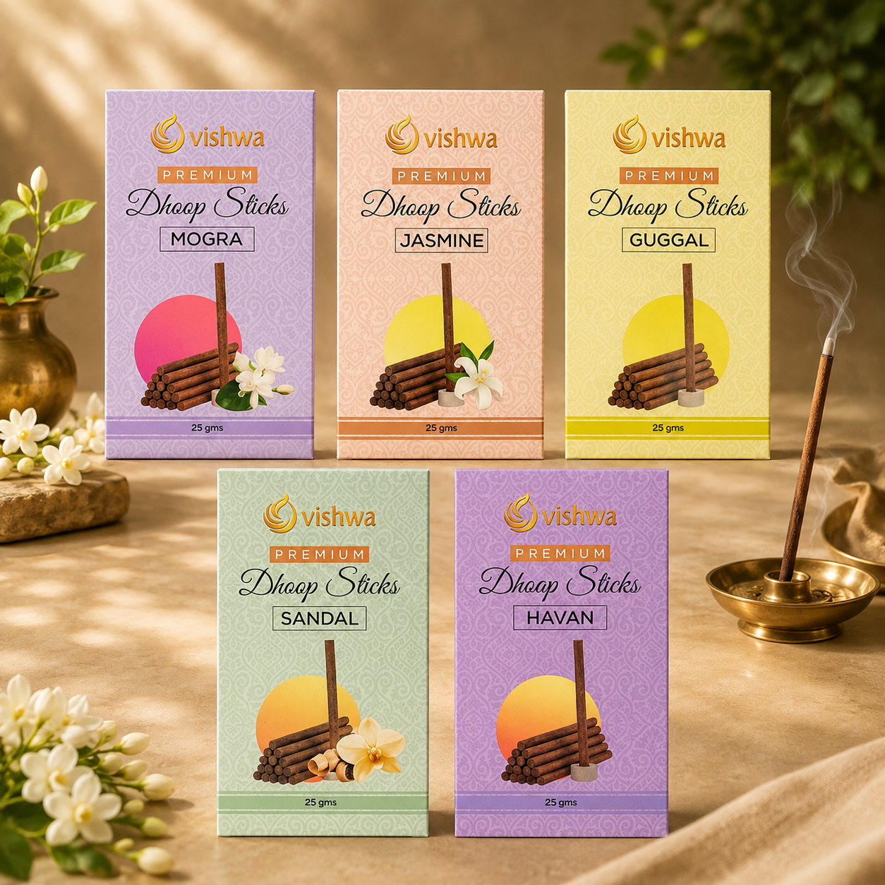 Dhoop Sticks Bundle - 5 in 1 2