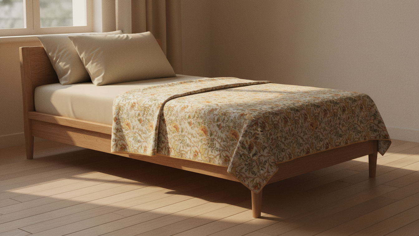 Vintage Floral Handcrafted Dohar- Single