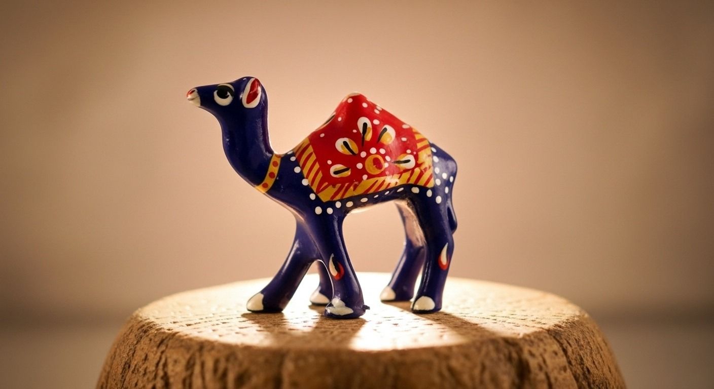 Meenakari Camel Decor Showpiece