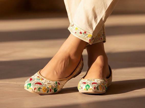 Royal Charm Embroidered Punjabi Juttis 2