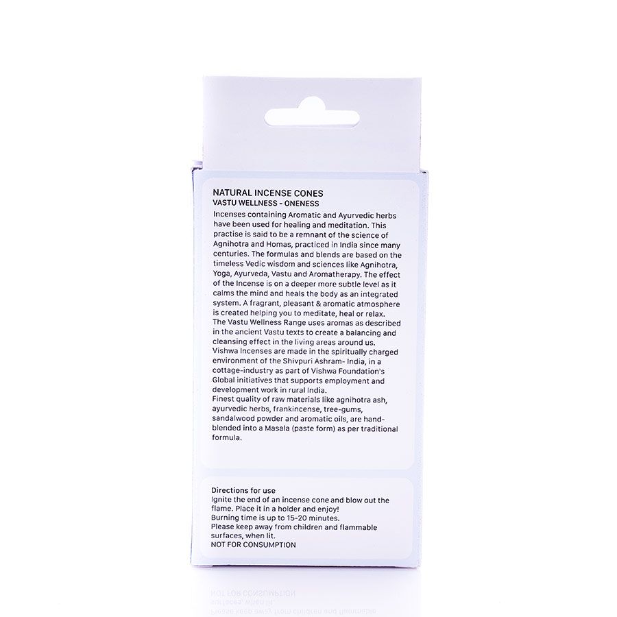 Vastu Wellness Incense Cones - Oneness  4