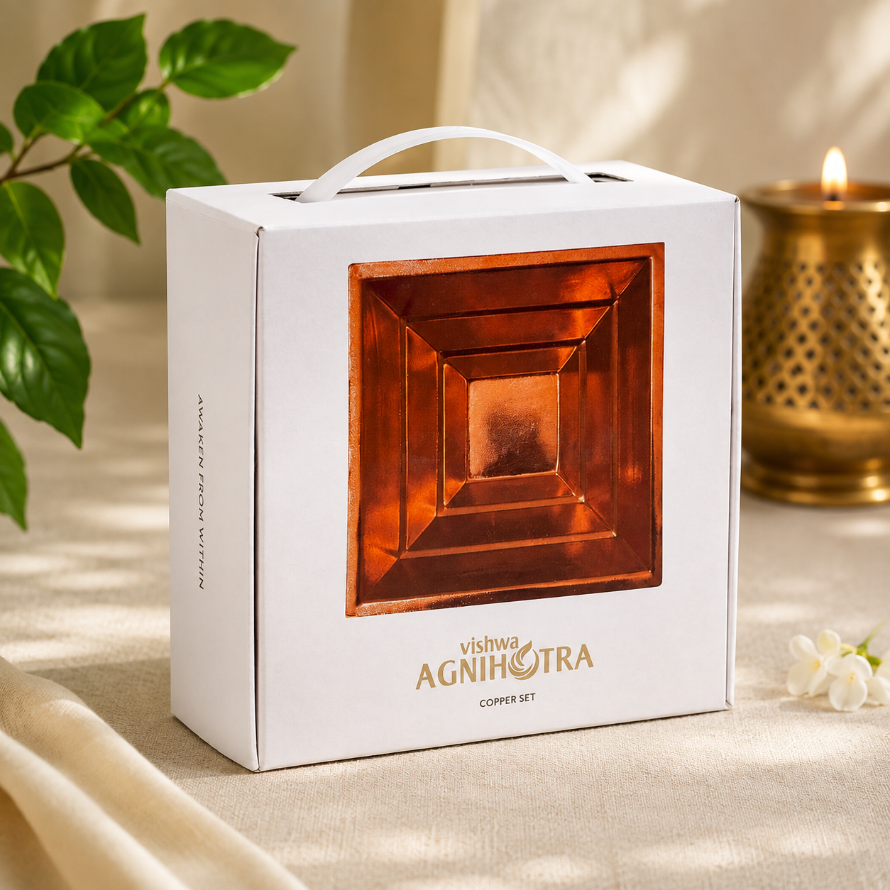 Vishwa Activated Agnihotra Yantra Copper Set 3