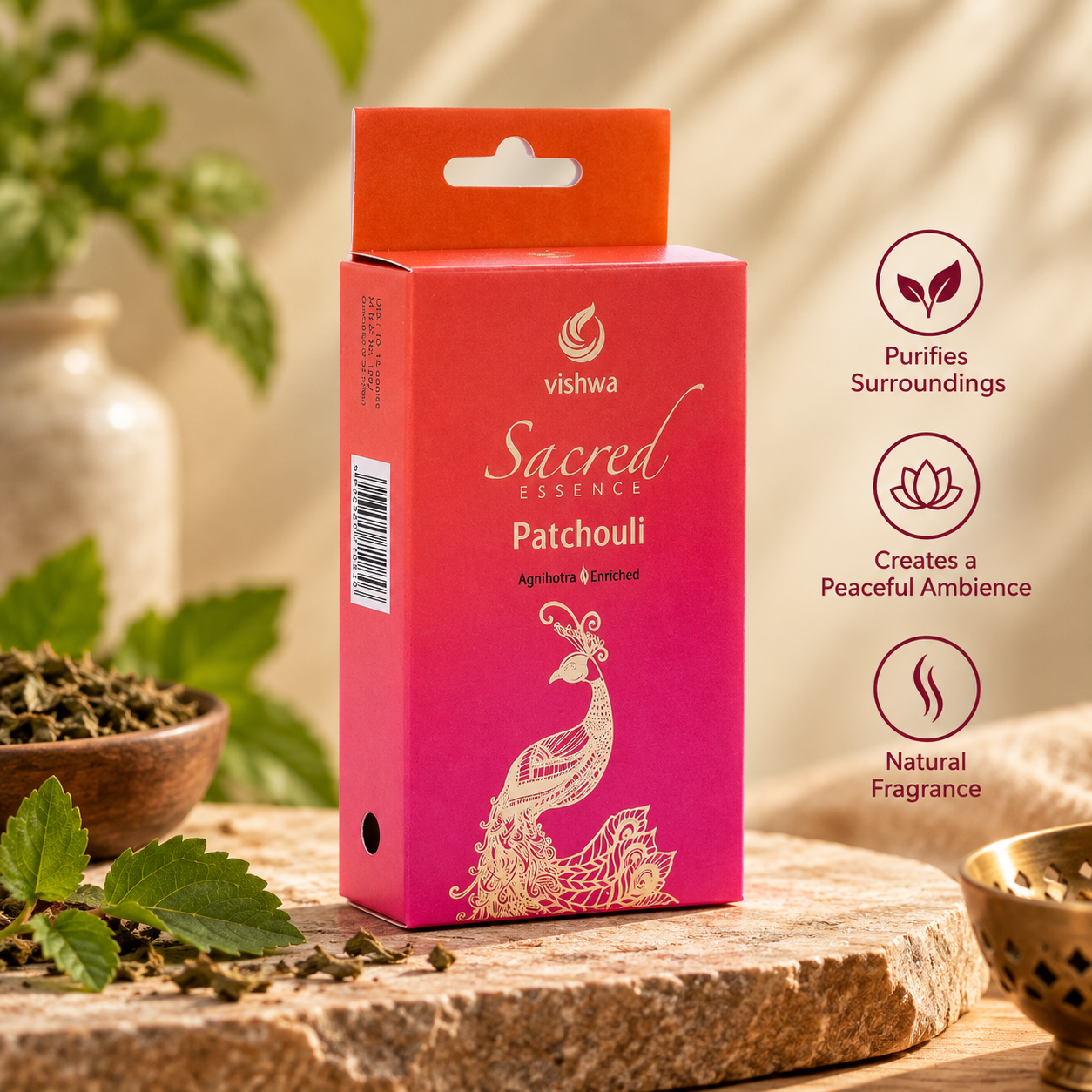 Sacred Essence Patchouli Incense Cones 4
