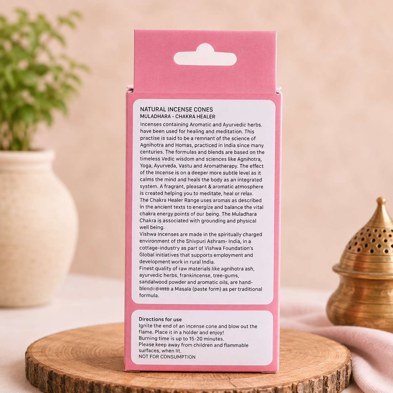 Chakra Healer Incense Cones - Muladhra 2