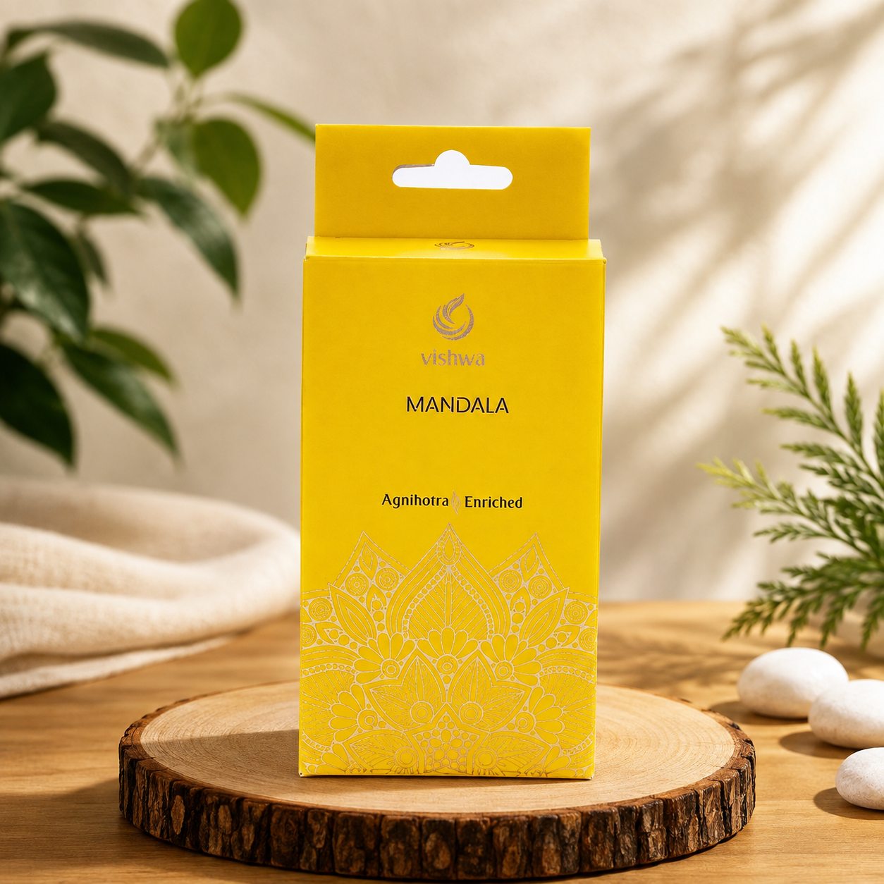 Mandala Incense Cones- Yellow 3