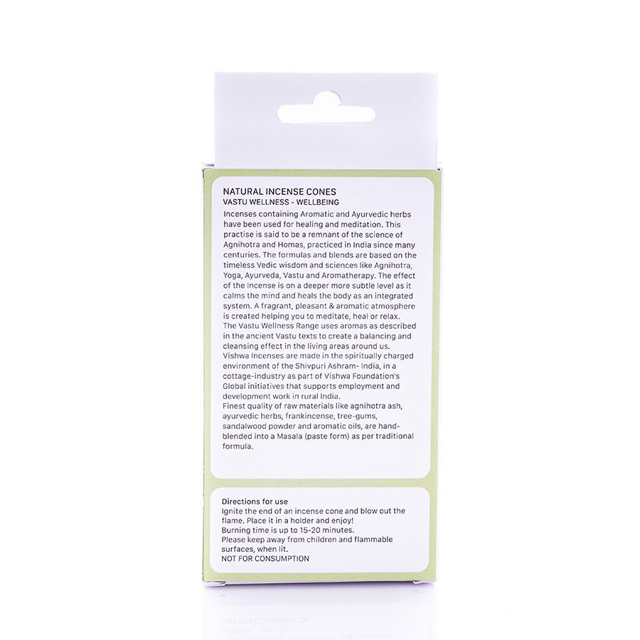 Vastu Wellness Incense Cones - Wellbeing  3