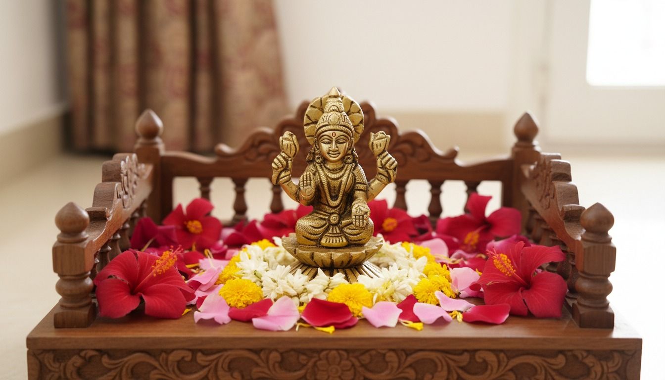  Goddess Lakshmi Idol – Seated on Lotus 4