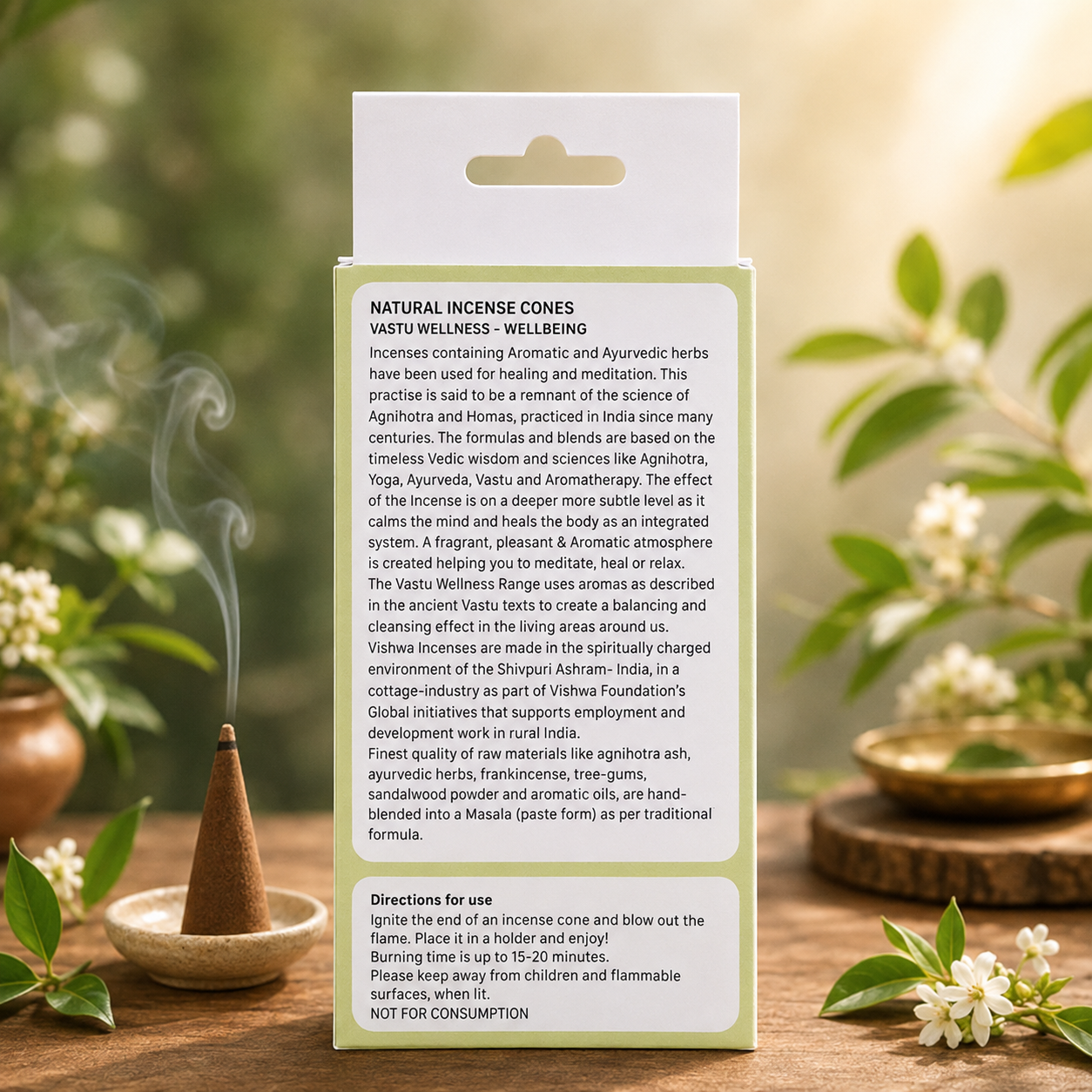 Vastu Wellness Incense Cones - Wellbeing  2