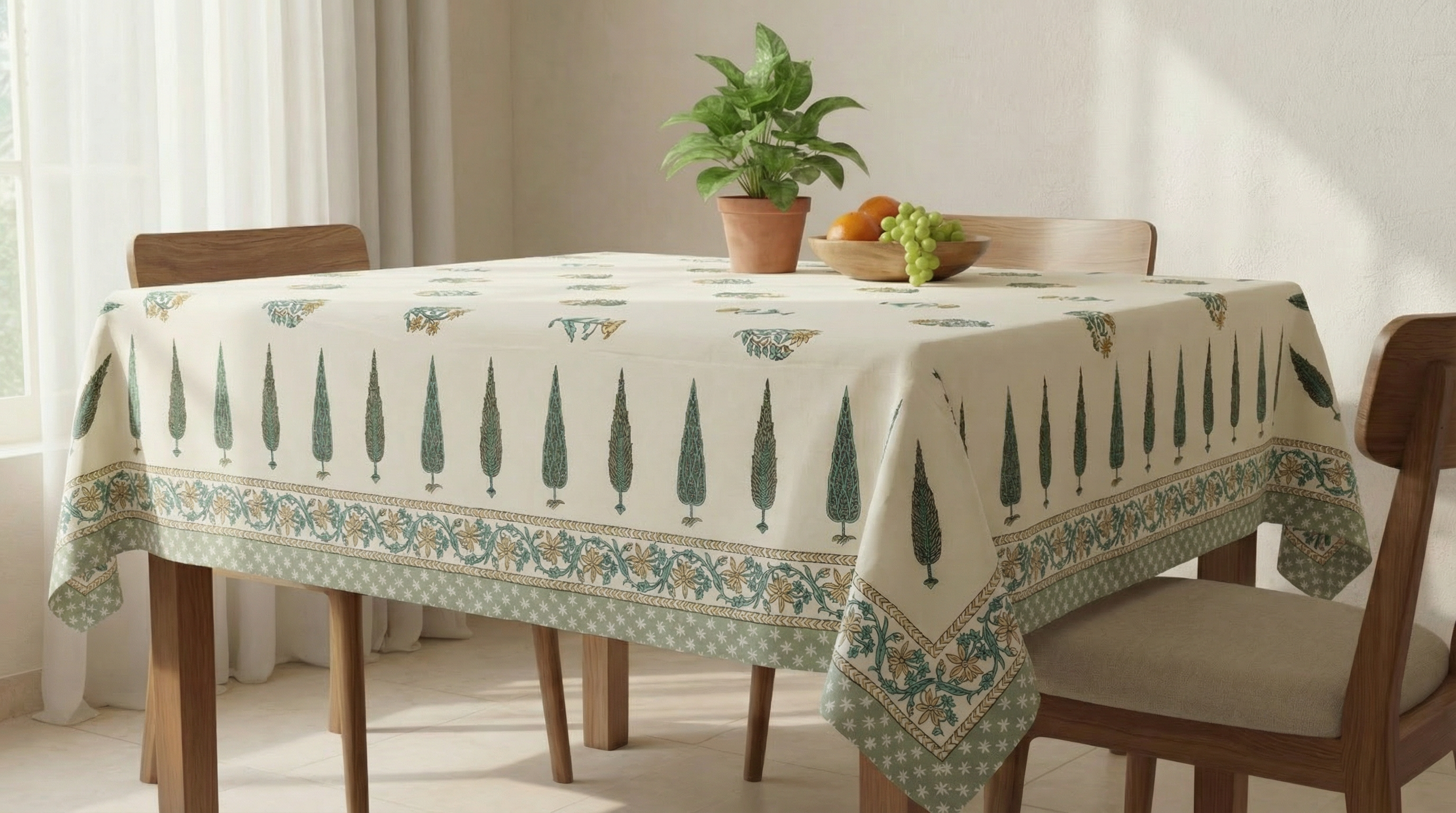 The Jaipur Print Garden Tablecloth