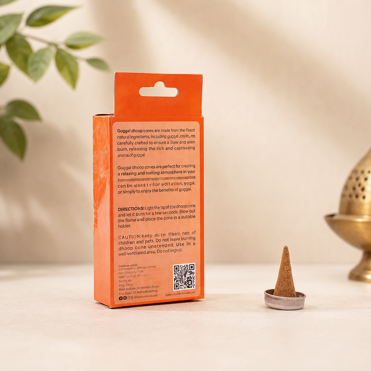 Mandala Incense Cones - Orange 2
