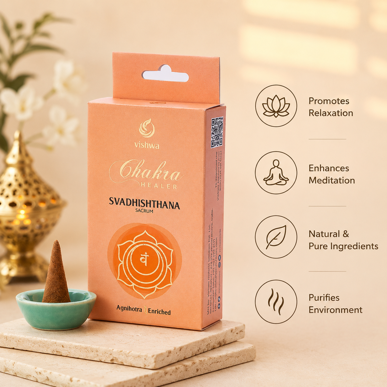 Chakra Healer Incense Cones - Swadisthana 4