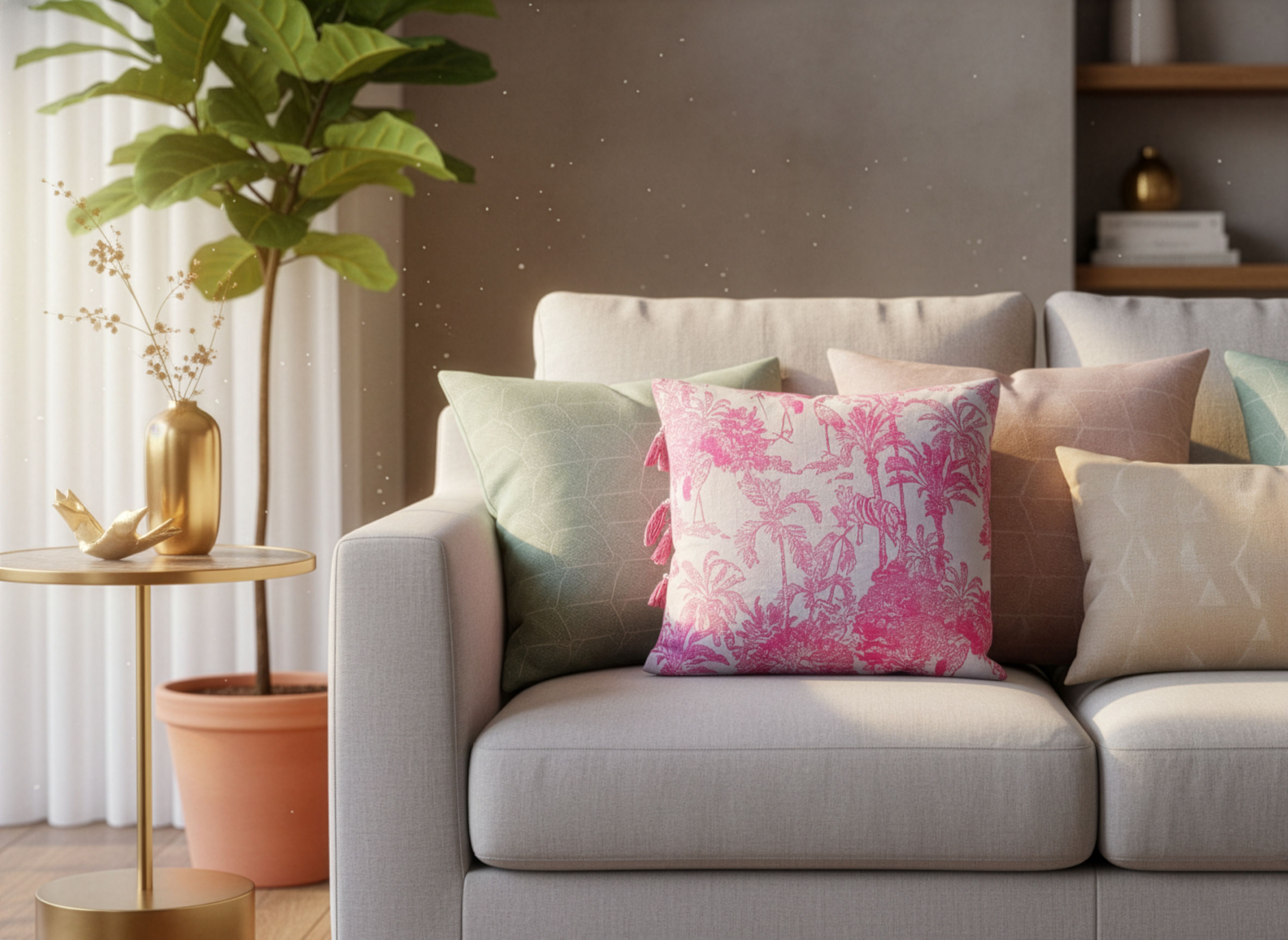 Agnihotra Floor Cushion- Pink 3