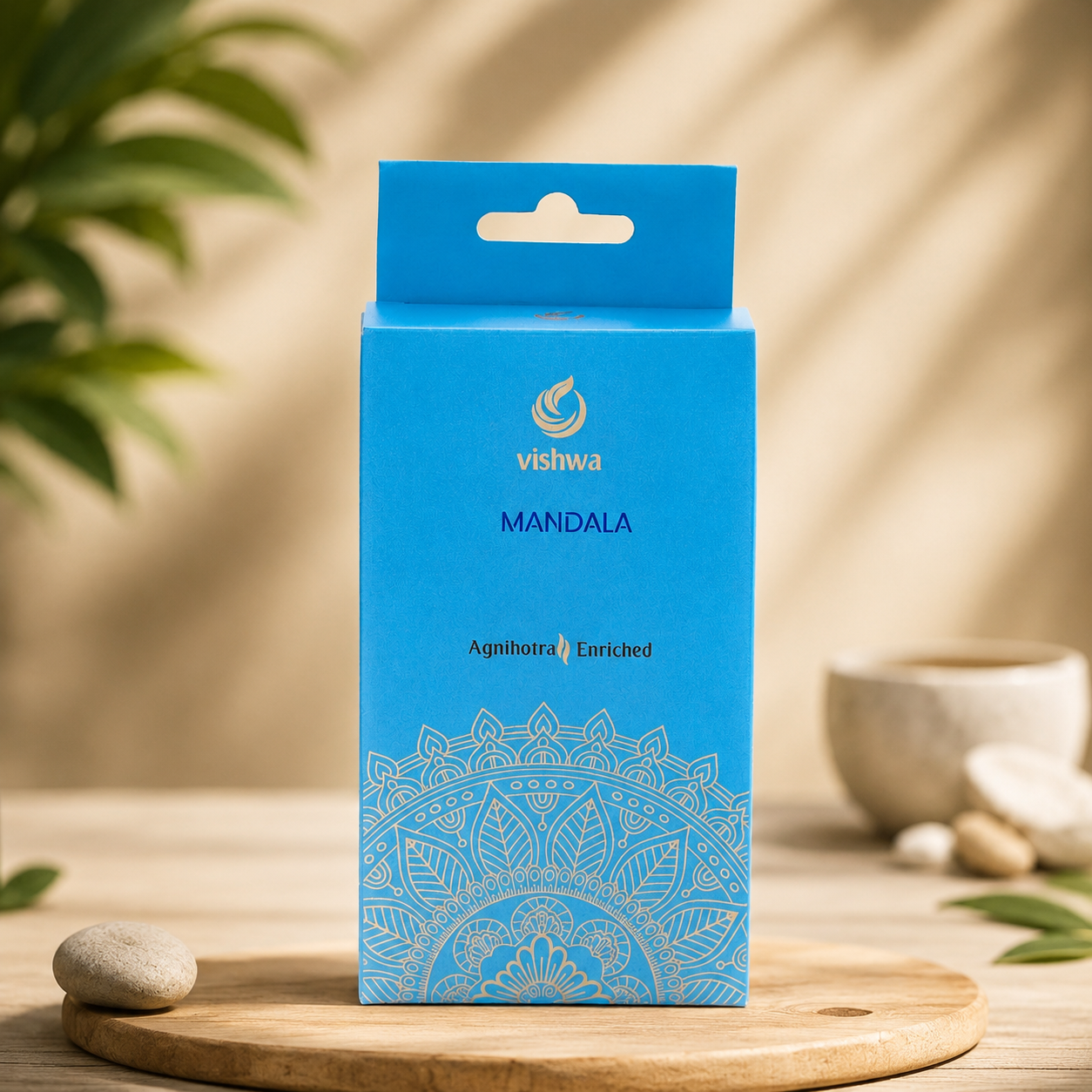Mandala Incense Cones - Sky Blue 3