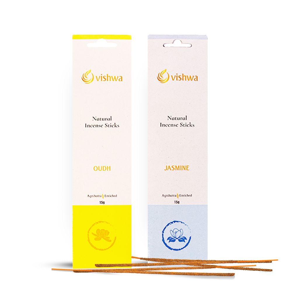 Premium Incense Sticks Bundle - Natural - (Oudh + Jasmine )