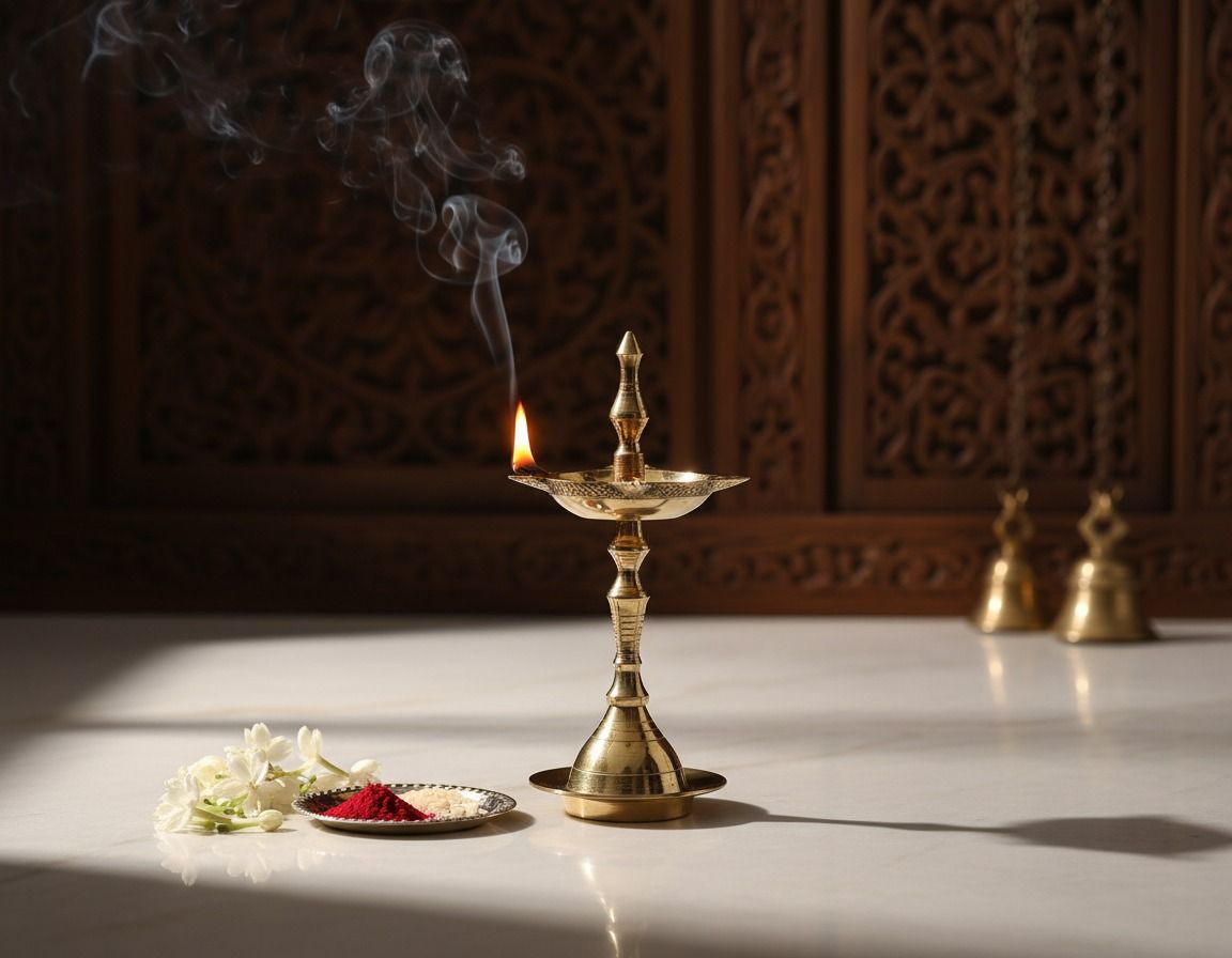 Traditional Brass Deepam / Samai  3