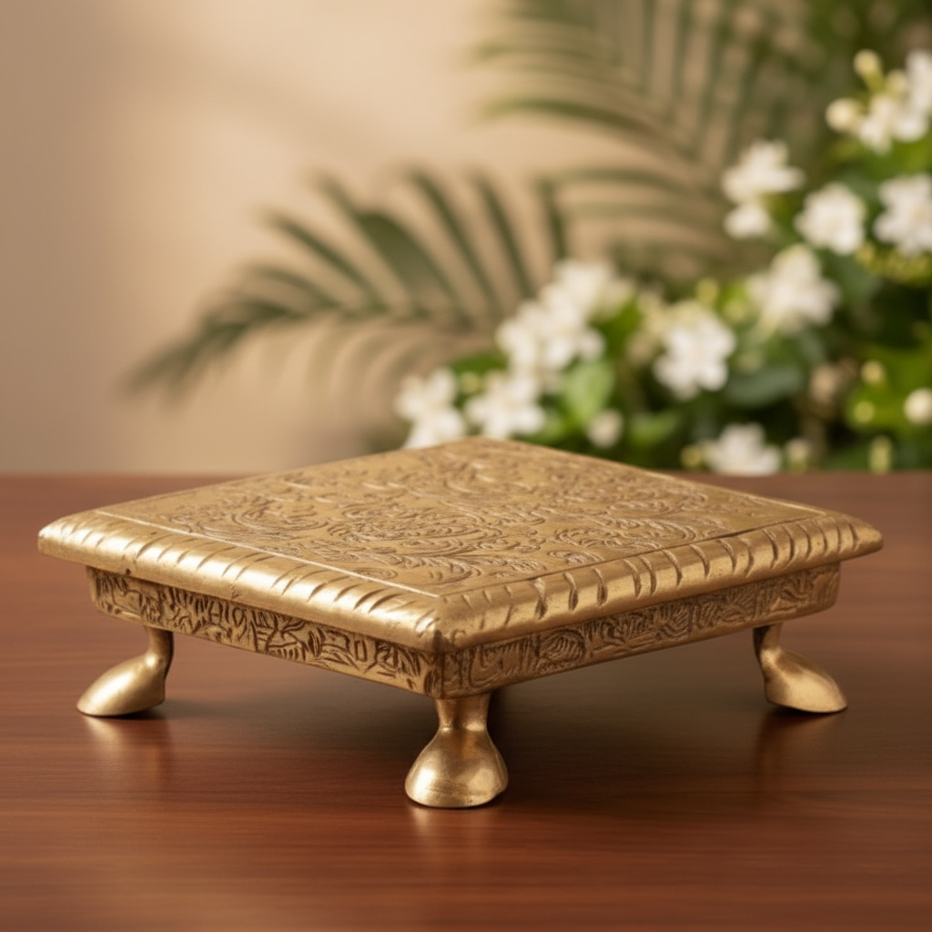 Vishwa Devarchana Golden Chowki (6 x 6) 3