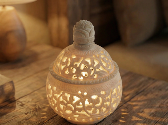 Soapstone Tealight Candle Holder 2