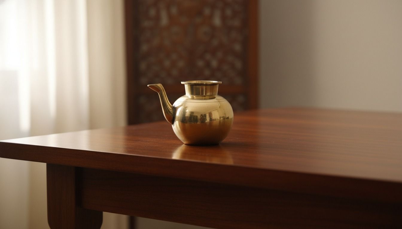 Traditional Brass Lota with Spout (Pooja Achaman Pot)